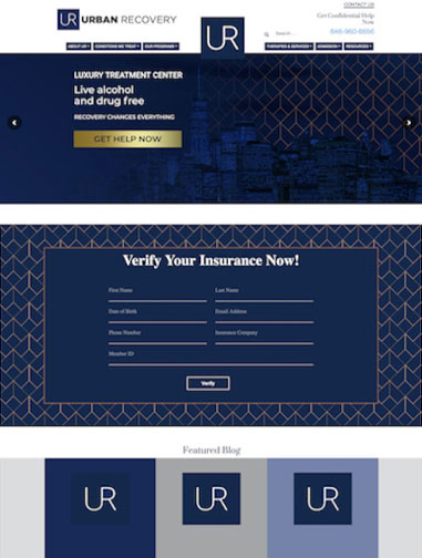 Urban Recovery Website Design